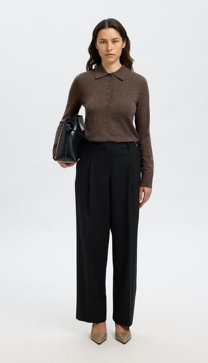 Produktbild Selected Femme Slfthea Ls Knit Merino Collar Neck Noos (L)