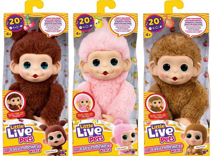 Actual product image Little LLP my baby monkey minis, ast.3 (31.50 cm)
