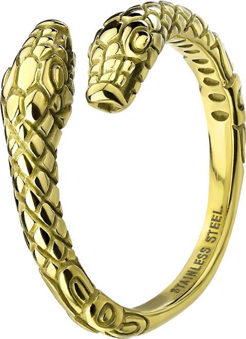 Produktbild Star Piercing Ring vergoldet zwei Schlangen (61, 925 Silber)