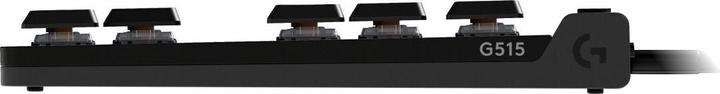 Produktbild Logitech G515 TKL Wired - BLACK - US INTL - TACTILE (Eng. Int., Kabelgebunden)