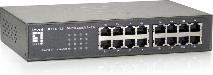 Produktbild LevelOne GEU-1621: 16Port Switch 1Gbps (16 Ports)