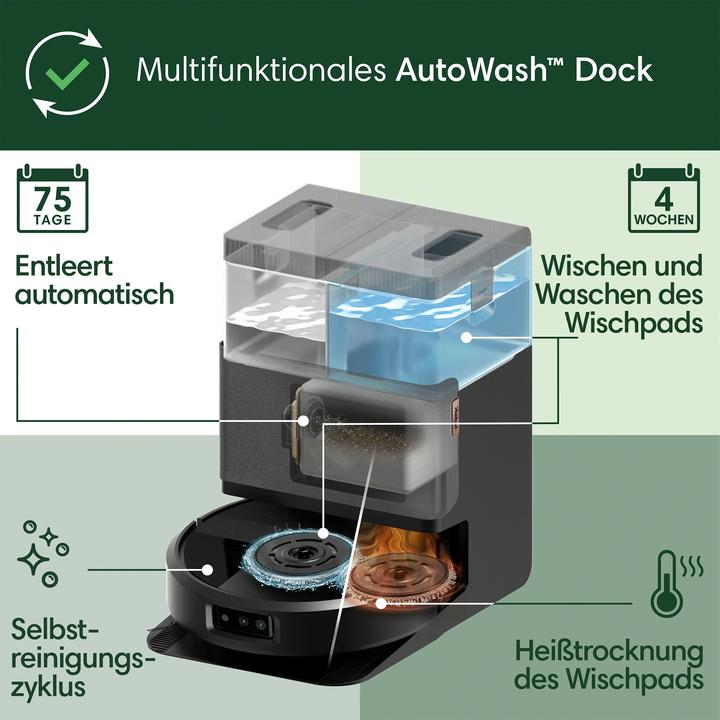 Produktbild iRobot Roomba Plus 505 Combo + AutoWash Dock (Saugwischroboter)