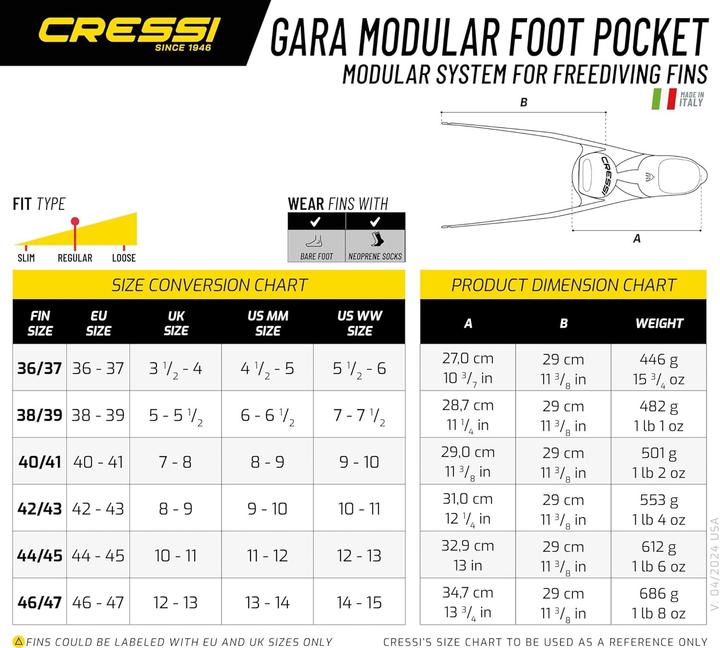 Image du produit Cressi Gara Modular (46 - 47)