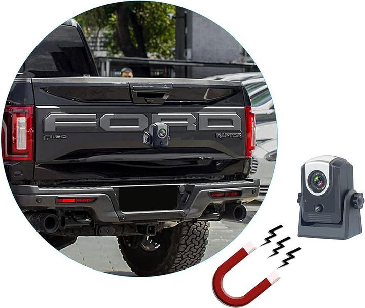 Produktbild Werkstein Magnetische WiFi Funk Auto Rückfahrkamera