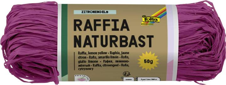 Produktbild Folia Bringmann Naturbast Raffia 50g Eosin