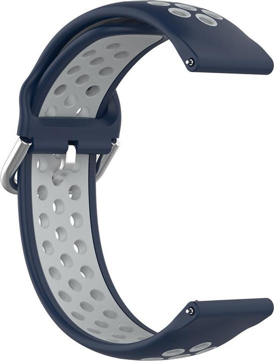 Actual product image Cover-Discount 20mm Silicone Sport Strap perforated dark blue (20 mm, Silicone)
