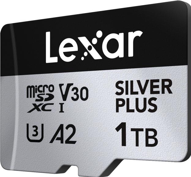 Actual product image Lexar Professional Silver Plus (1000 GB, microSDXC, U3, UHS-I)