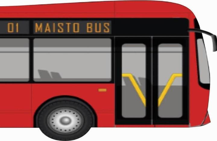 Actual product image Maisto city bus