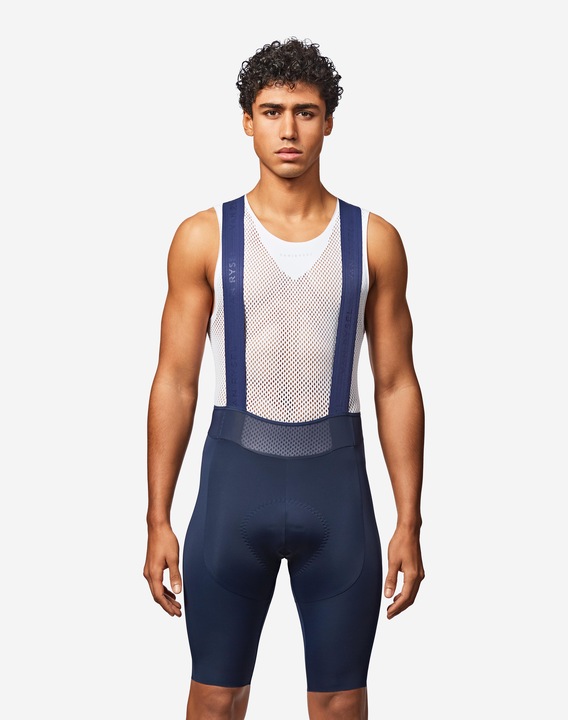 Actual product image Van rysel Rennrad Radhose mit Trägern Sommer kurz Herren RCR 4 blau (M)