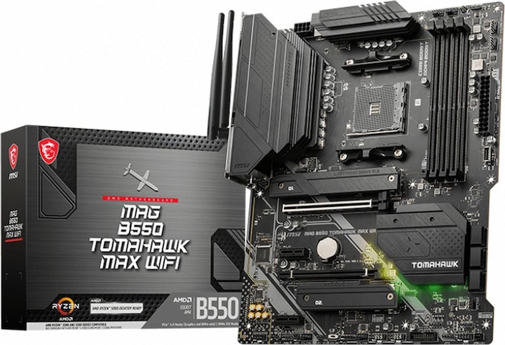 Actual product image MSI Mag B550 Tomahawk Max Wifi (AM4, AMD B550, ATX)