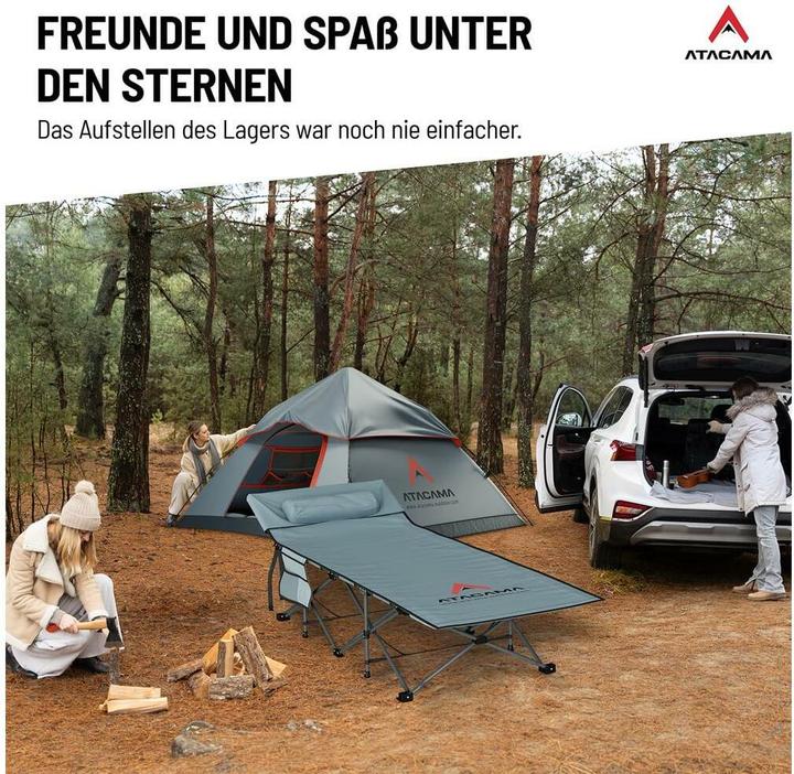 Produktbild Atacama XXL Feldbett Dunkelgrau