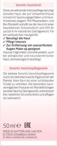 Image du produit Weleda Mandel Wohltuendes Gesichtsöl (50 ml, Huile visage)