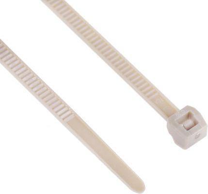 Actual product image HellermannTyton Cable tie PEEK PT2A gray 145X3,4mm (Plastic cable ties, 145 mm, 1 pcs.)