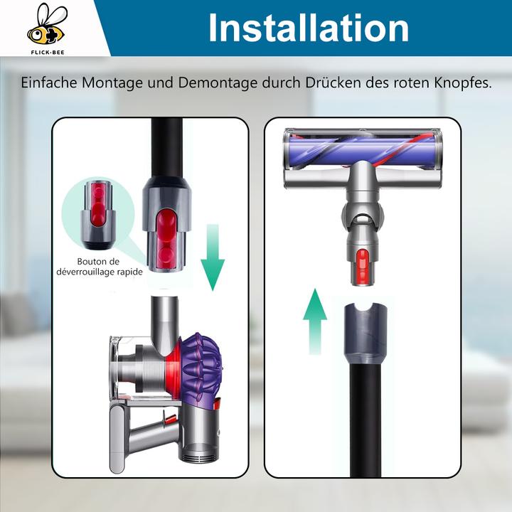Immagine prodotto Flickbee Staubsaugerrohr grau für Dyson V7, V8, V10, V11, V15 ersetzt 967477-06