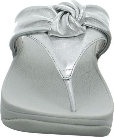 Produktbild Fitflop Lulu Padded Knot Metallic Leather Toe Post Sandal (41)