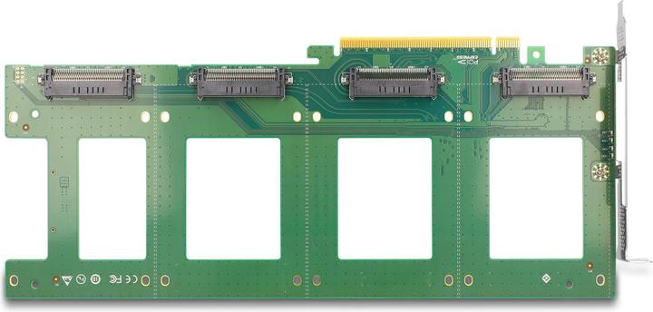 Actual product image Delock PCI Express 4.0 x16 card to 4 x internal U.2 NVMe SFF-8639