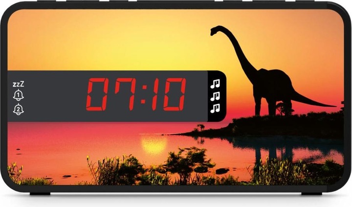 Productafbeelding Bigben Dubbele wekker R16 - Dino