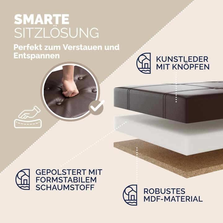 Actual product image Casaria Sitztruhe (115 cm)