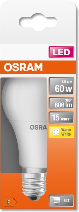 Immagine prodotto Osram Stella LED (E27, 8.50 W, 806 lm, 1 x, F)