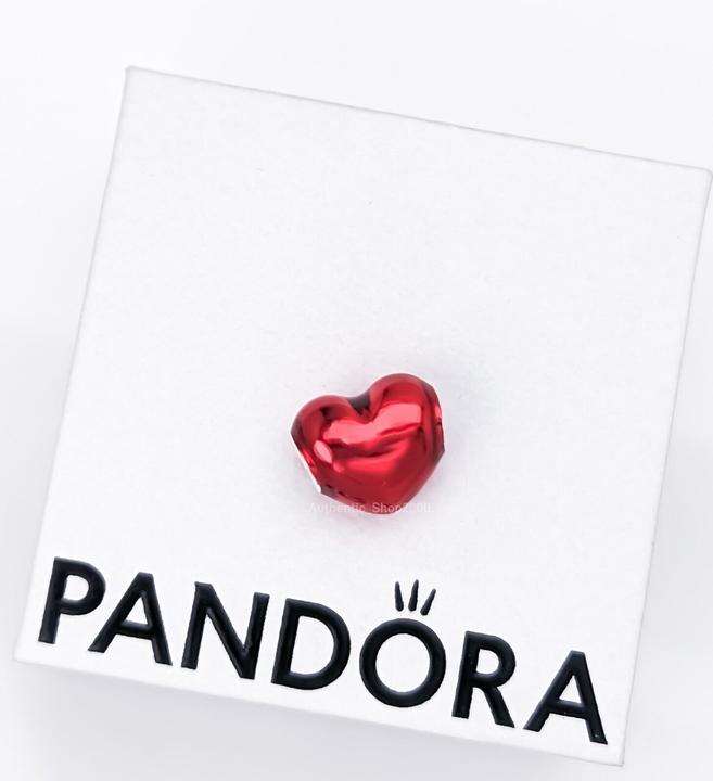 Immagine prodotto Pandora Ciondolo a cuore rosso metallizzato (Argento 925, Smalto)