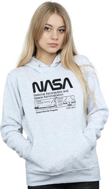 Actual product image Nasa Womens/Ladies Space Shuttle Hoodie (XXL)
