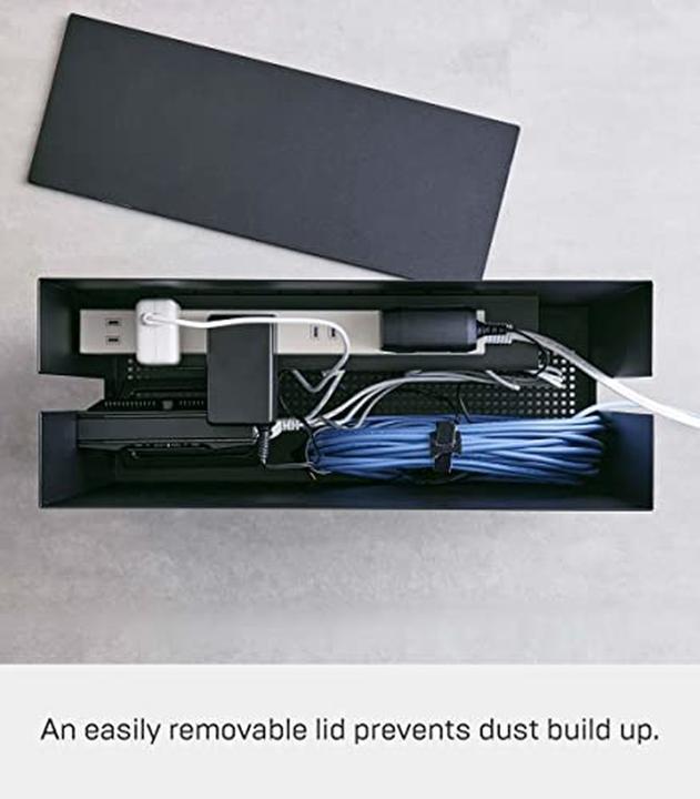 Actual product image Yamazaki Cable box with castors TOWER