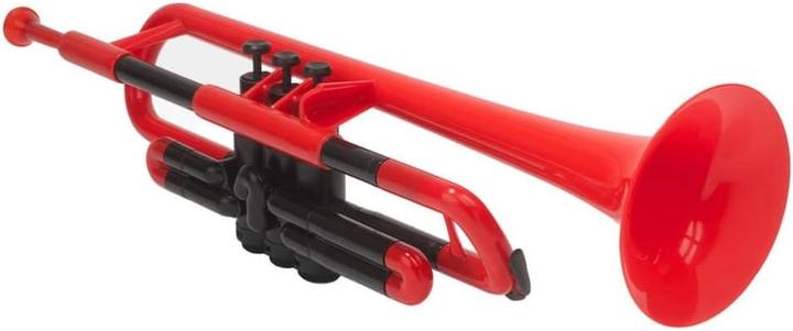 Actual product image pBoneMusic pTrumpet Red met hoes (Trumpets, Straight)