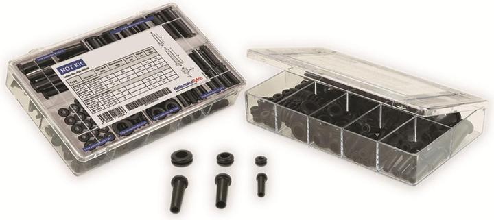 Actual product image HellermannTyton Cable bend relief set PVC HOTK (172 mm, 100 pcs.)