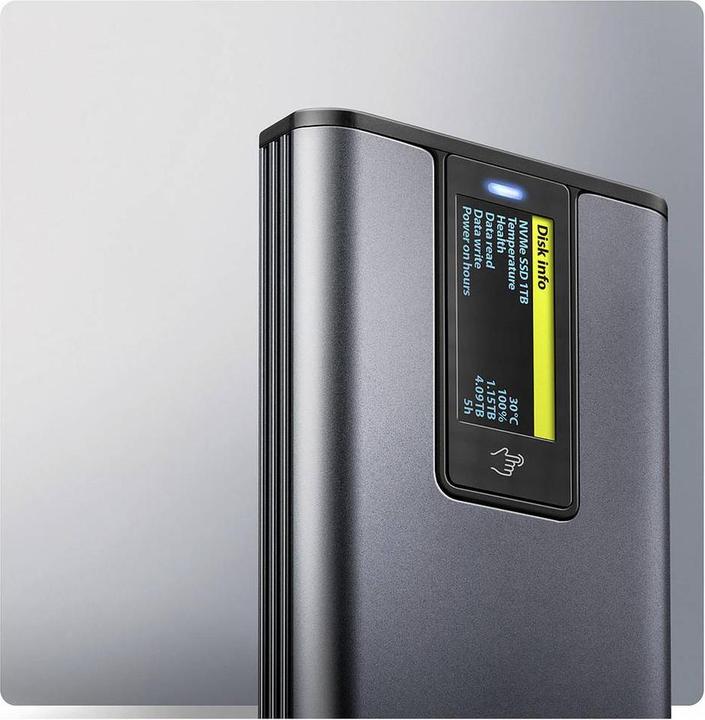 Produktbild Axagon Boitier externe USB-C 3.2 EEM2-SD2 - S-ATA/NVMe M.2 Type 2280 (Noir) (M.2)