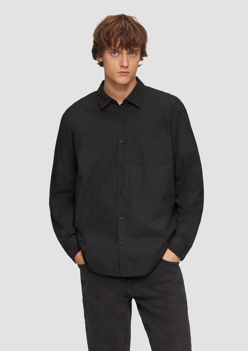 Actual product image S.Oliver Hemd Regular Fit: Popeline-Hemd mit aufgesetzter Tasche (XS)