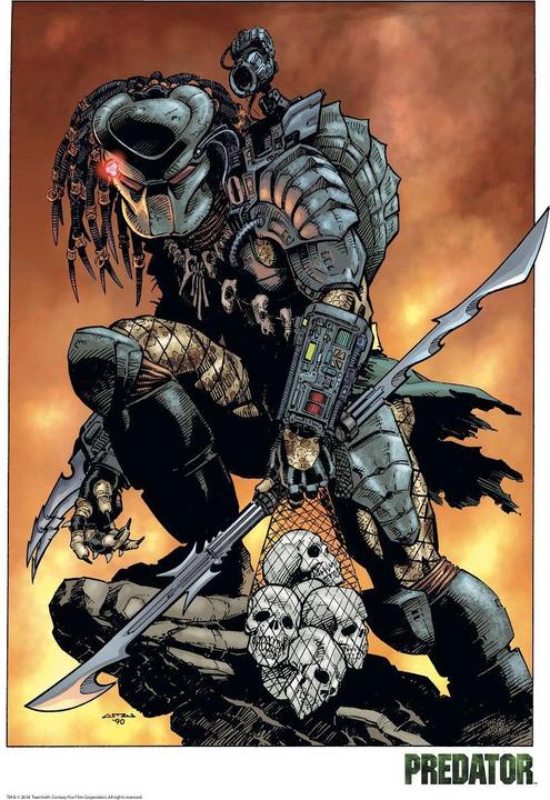 Produktbild Fanattik Predator Comic Kunstdruck “Predator” 42 x 30 cm – ungerahmt