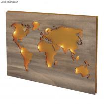 Rayher Mappa del mondo in legno, 2 piastre, FSC 100% (1 pz.)