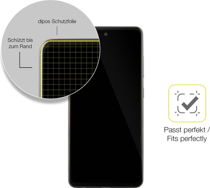 Produktbild Dipos 3D Full Cover Schutzfolie (1 Stück, Samsung Galaxy A52s 5G)