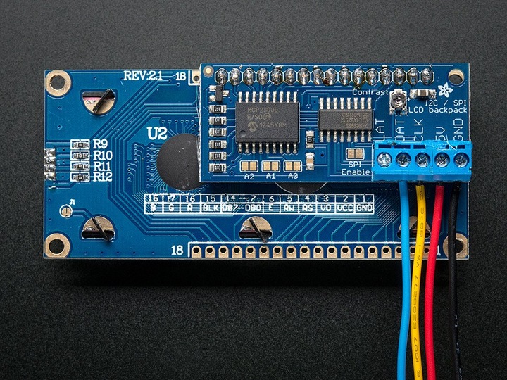 Actual product image Adafruit i2c SPI character LCD backpack (Various)
