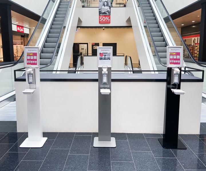 Image du produit Heroshygiene Desinfektionssäule mit manuellem Desinfektionsmittelspender