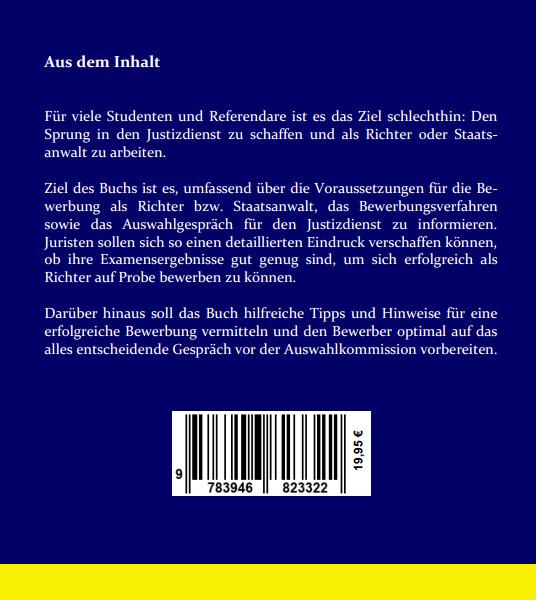 Image du produit Richter / Staatsanwalt werden - Die Bewerbung für den Staatsdienst (Allemand, Michael Berkemeyer, 2022)