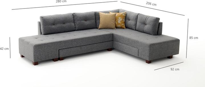 Immagine prodotto Atelier del Sofa Cali (Divano letto, Divano ad angolo)