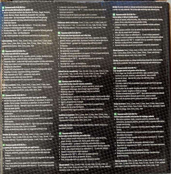 Produktbild Hammersmith Drill Bit Pro (3-12mm)