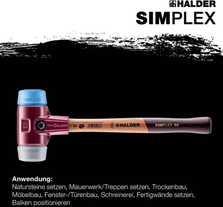 Produktbild Halder Schonhammer 1140g 50mm TPE-soft/TPE-mid TE-Gehäuse (1060 g)