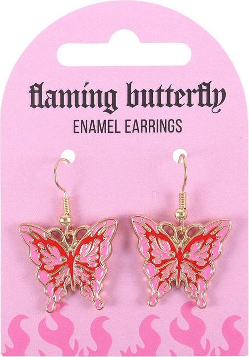 Immagine prodotto Something Different Farfalla Orecchini Pendenti (Acciaio, Smalto)