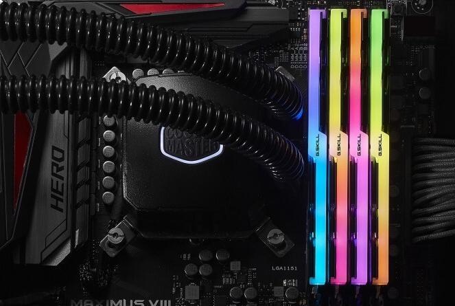 Productafbeelding G.Skill Trident Z RGB (4 x 16GB, 3200 MHz, DDR4 RAM, DIMM 288 pin)