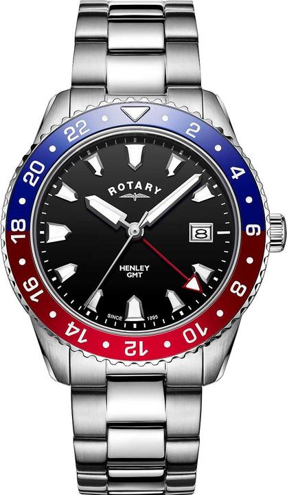 Produktbild Rotary GB05108/30 Henley Herrenuhr GMT 42mm 10ATM (Analoguhr, 42 mm)