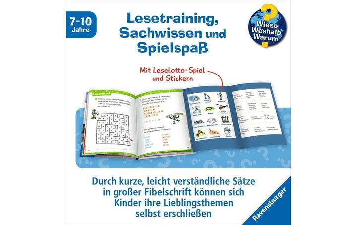 Actual product image Ravensburger Wieso? Weshalb? Warum? Erstleser, Band 14: Roboter (German, Annette new farmer, Sebastian Coenen, 2024)