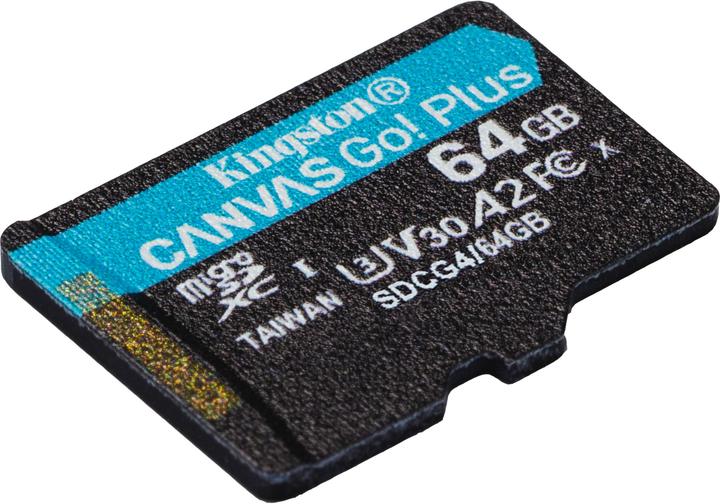 Productafbeelding Kingston Canvas Go! Plus (64 GB, microSDXC, U3, UHS-I)
