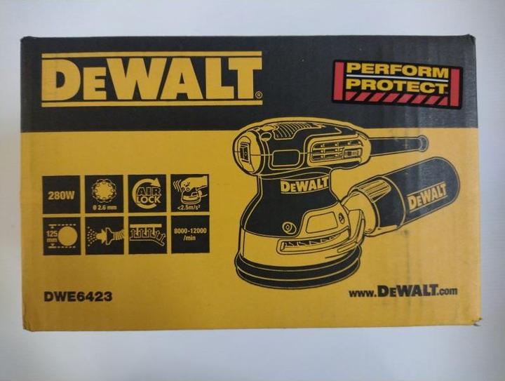 Actual product image DeWalt DWE6423 (Eccentric grinder, 280 W)