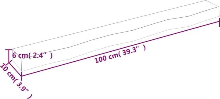 Actual product image vidaXL Lian (100 x 10 x 6 cm)