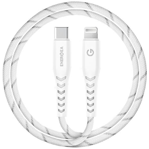 Energea cable Nyloflex USB-C - Lightning C94 MFI 1.5m biały/white (1.50 m)