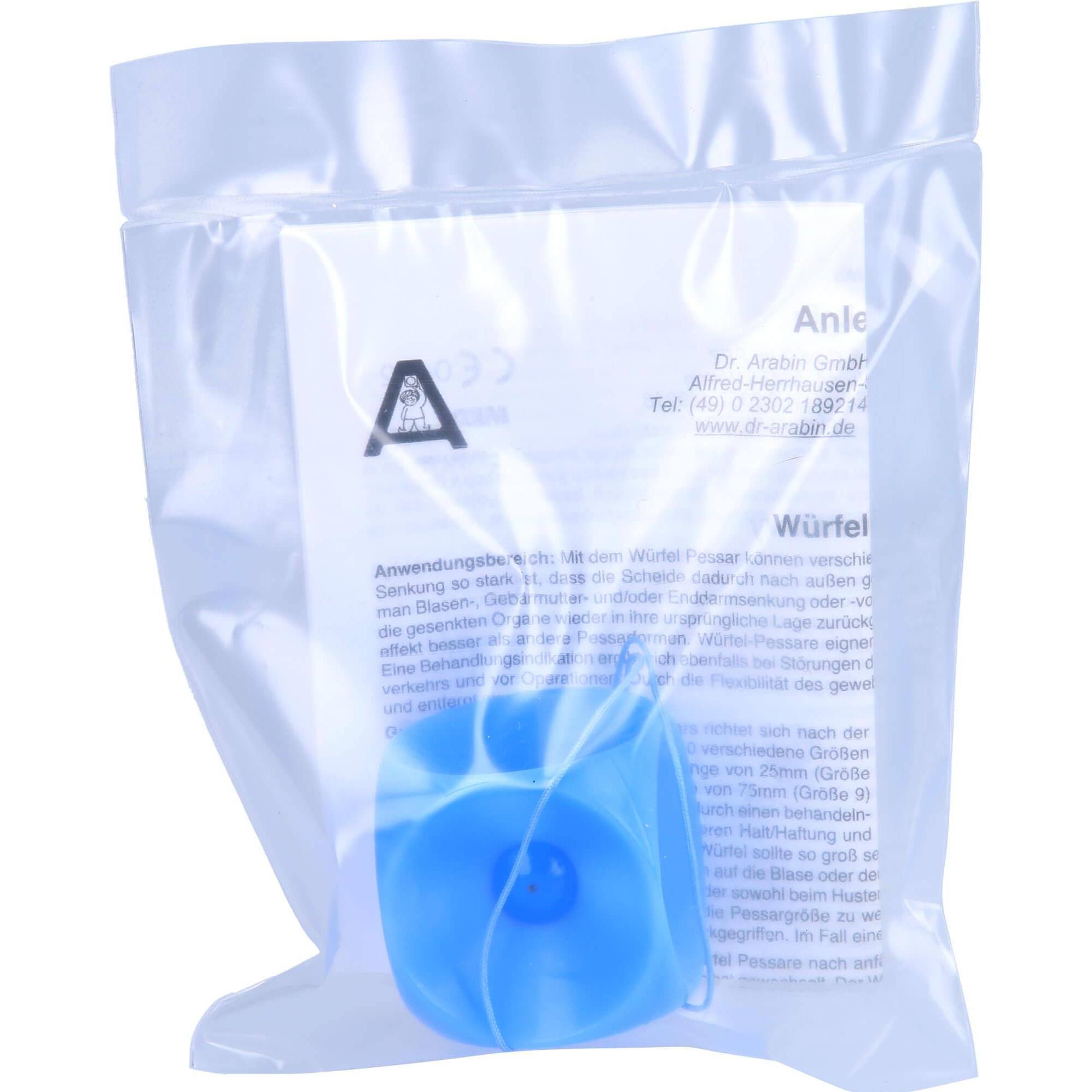 Thumbnail - Arabin Würfel Pessar Gr3 37mm mit Knopf