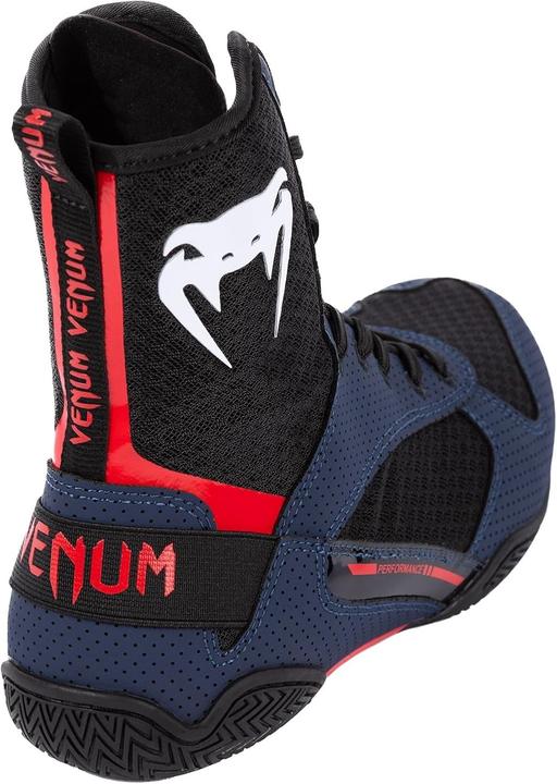 Immagine prodotto Venum Uniseks Elite boksschoenen, marineblauw/zwart/rood, 48 EU, Marineblauw zwart rood, 48 EU (48)