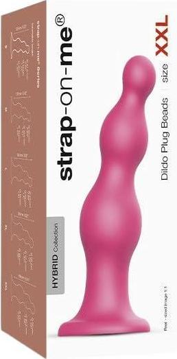 Actual product image Strap-on-me Dildo Plug Beads Metallic (XXL)